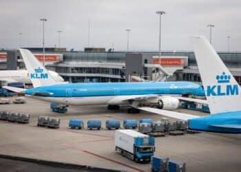 KLM aircraft at Amsterdam Airport Schiphol