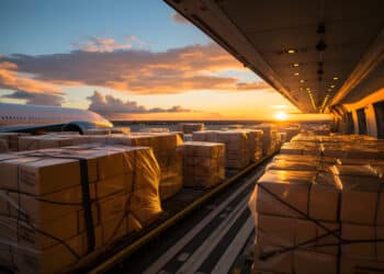 Freight packages outside aircraft